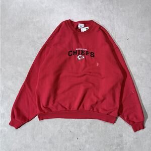 2000s Vintage Kansas City Chiefs Embroidered NFL Red Crewneck -XL